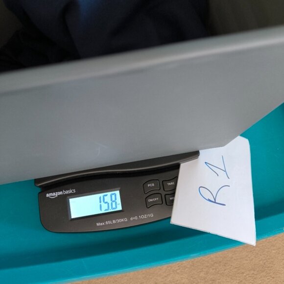 Blue Mini Sheath Dress with Crew Neck and Cuffed Sleeves - Picture 10 of 10